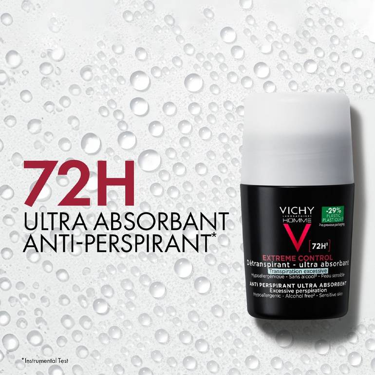 Vichy 72Hr Extreme Control Anti-Perspirant Roll-on For Men -50 ml
