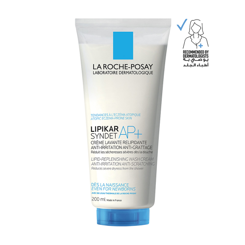 La Roche-Posay Lipikar Syndet AP+ Cream Wash for Eczema Prone Skin - 200ml