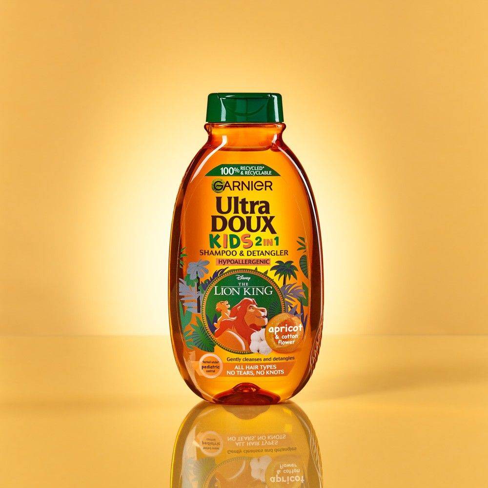 Garnier Ultra Doux Kids 2 in 1 Apricot Shampoo & Detangler - 400ml