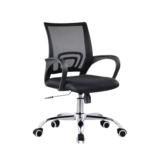 كرسي مكتب 98×49×58 سم - أسود وفضي -