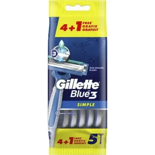 Gillette Blue 3 Blade Sample Disp Razor 4+1