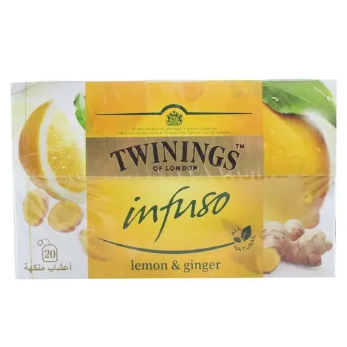 Twinnings Lemon & Ginger Teabags 20pcs