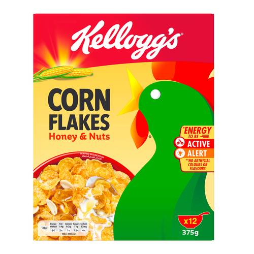 Kellogg's Corn Flakes Nuts And Honey 375g