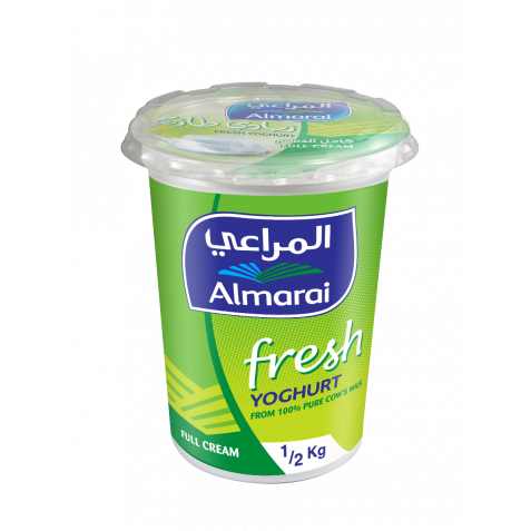 المراعي زبادي طازج كامل الدسم 500غ