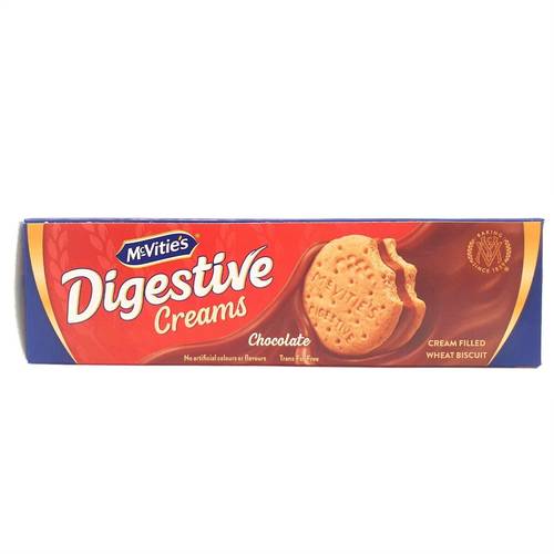 Mcvities Digestive Chocolate Cream Filled Wheat Biscuits 100g