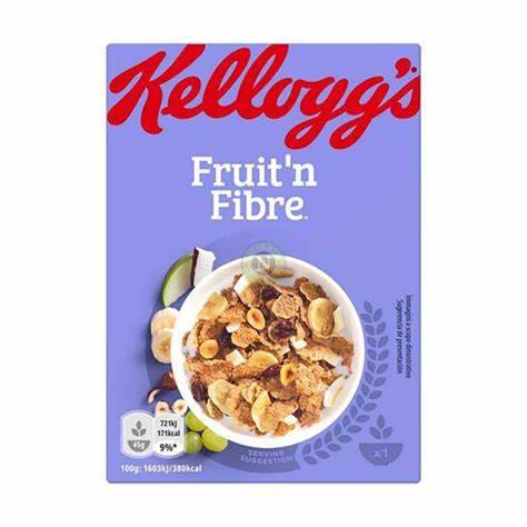 KELLOGG'S FRUIT AND FIBRE 375G