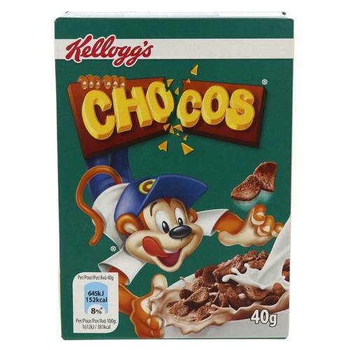 KELLOGS CHOCOS ORIGINAL CEREAL 40GM