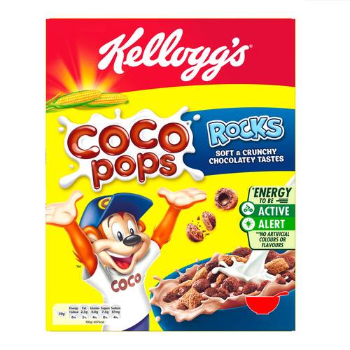 KELLOGS COCOPOPS ROCKS CEREAL 500GM