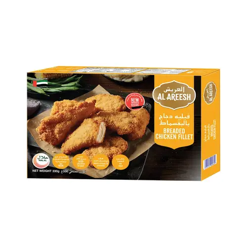Al Areesh Breaded Chicken Fillet 330 Gm
