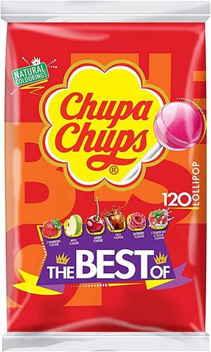 Chupa Chups Fruit 120 Pcs 20% Extra