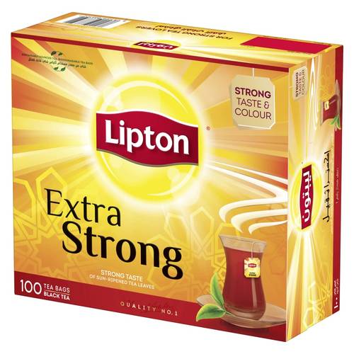 ليبتون شاي أسود قوي اكسترا 100 كيس