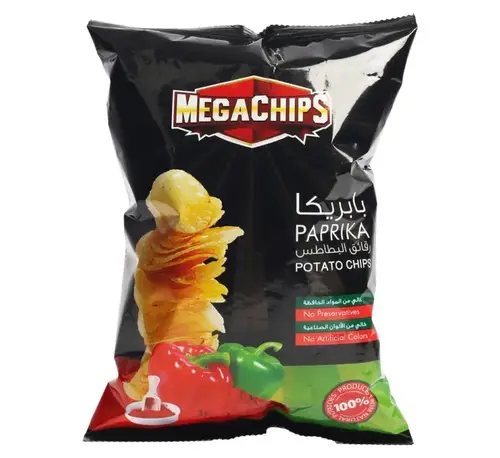 ميجا رقائق البطاطس بالبابريكا 90غ