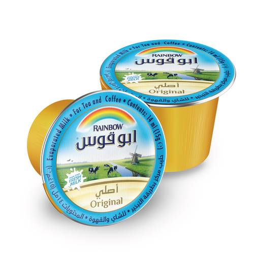 ابو قوس حليب مبخر 10 × 14غ