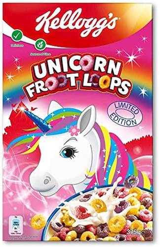 KELLOGS FROOTLOOPS UNICORN REGULAR CEREAL 375GM