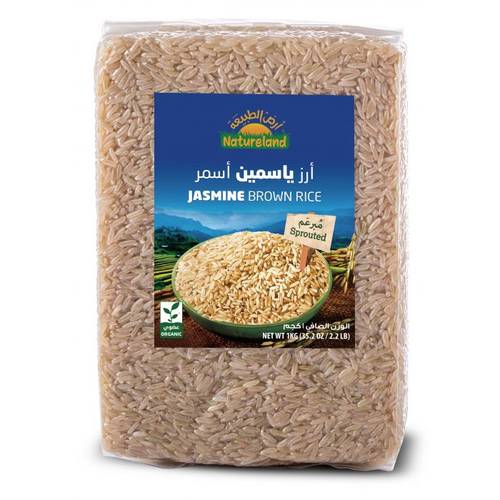 ارض الطبيعه أرز ياسمين أسمر مبرعم 1كجم