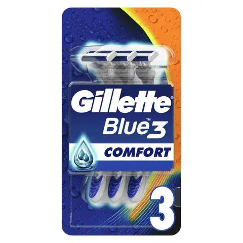 Gillette Blue 3 Blade Comfort Disposable Razor 3's