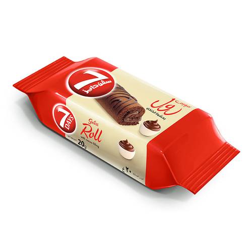 سفن دايز سويس رول بحشوة الكاكاو 20جم