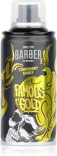 BARBER HAIR COLOR SPRAY FAMOUS GOLD