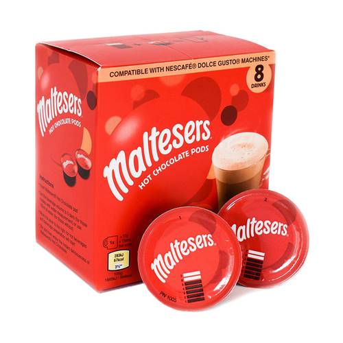 MALTESERS HOT CHOCOLATE PODS 8X15G
