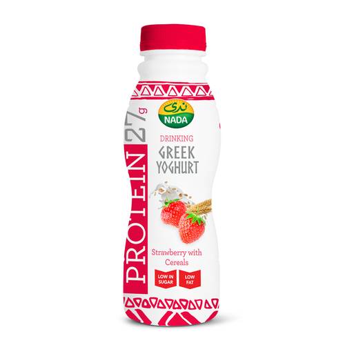 NADA DRINKING GREEK YOGHURT STRAWBERRY CEREAL 330ML