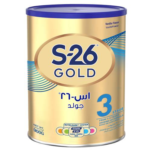 اس- 26 حليب بروجرس جولد علبة مرحلة 3 900 غ