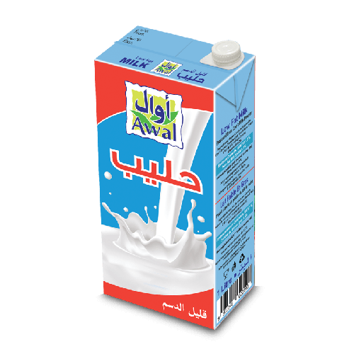اوال حليب قليل الدسم 1لتر