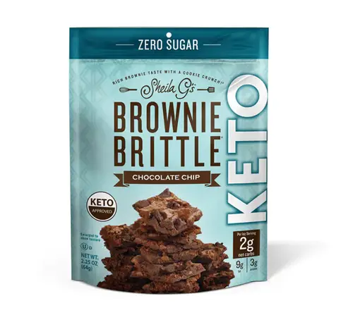 S.G BROWNIE BRITTLE CHOCOLATE CHIP KETO 142G