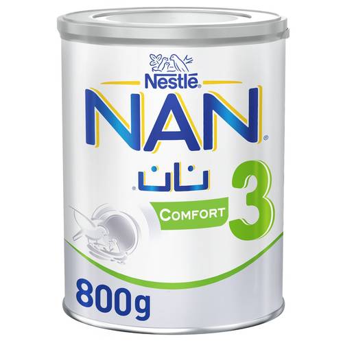نستله نان كومفورت 3 حليب مركب للأطفال في طور النمو 800 غرام
