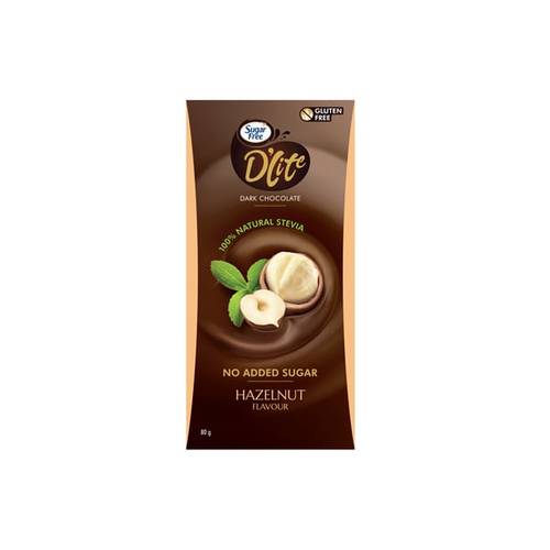 SUGAR F CHOCO DARK HAZELNUT 80GM