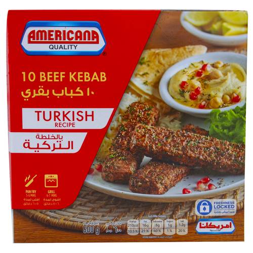 Americana Frozen Beef Kebab 600g