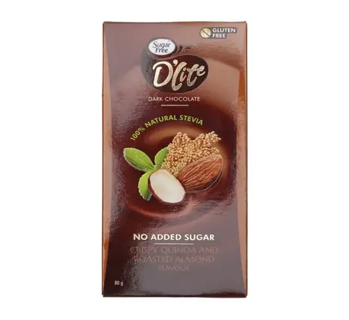 SUGAR F CHOCO DARK QUINOA 80GM