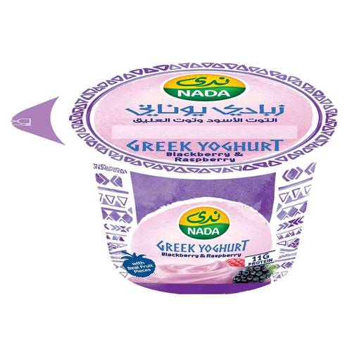 NADA GREEK YOGHURT BLACKBERRY&RASPBERRY 160GM