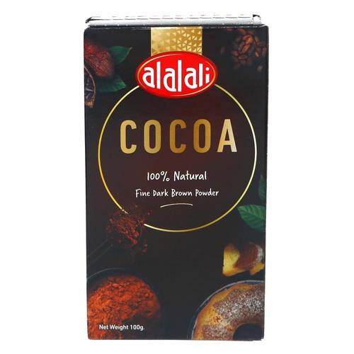 العلالي مسحوق كاكاو بني غامق ناعم 100غ