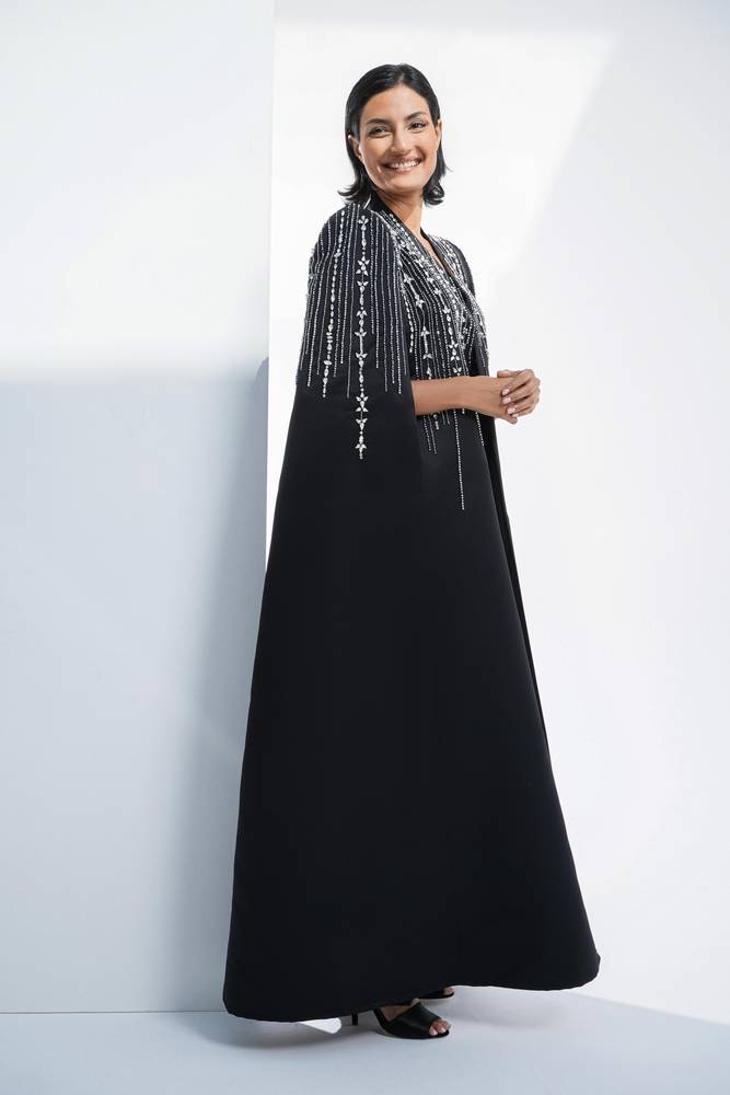 عباية كايب سهرة فاخره مزينة بقطع الكريستال