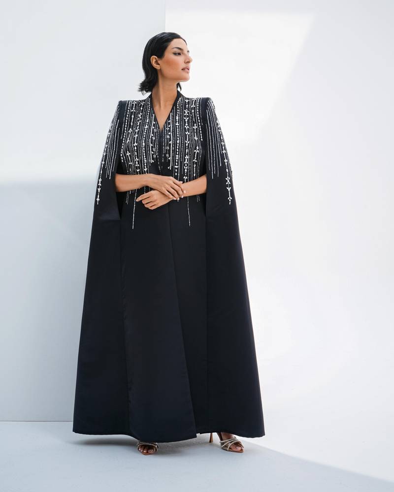 عباية كايب سهرة فاخره مزينة بقطع الكريستال