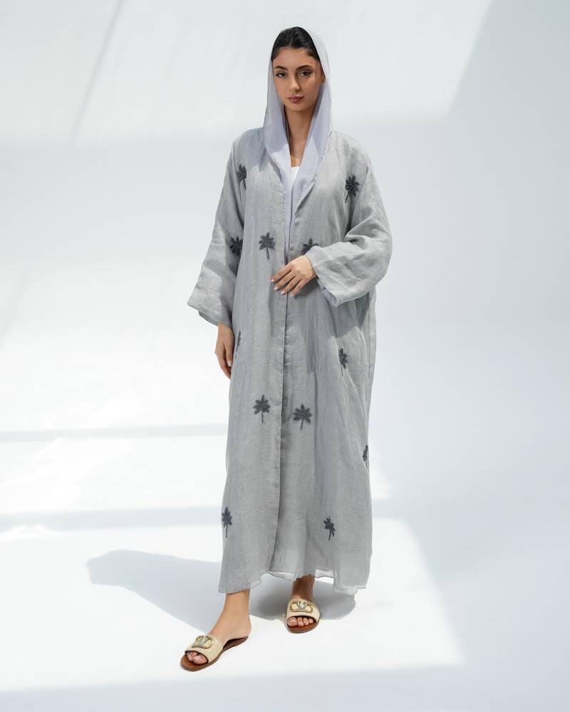 عباية لينن بشك نخل