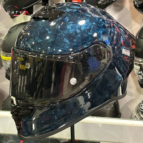 سكوربيون exo-r1 evo onyx blue Carbon 