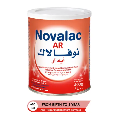 نوفالاك، ايه ار حليب أطفال ضد الارتجاع 0-12 شهر - 400 جم