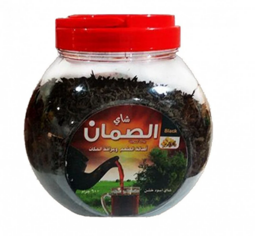 شاي الصمان تلقيمة - 600 غرام - علبة بلاستيك