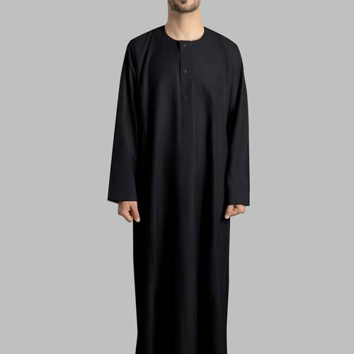جلابية شتوية (اسود)