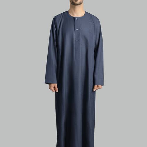 جلابية شتوية كحلي