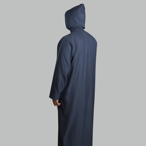   جلابية شتوية طاقيه (كحلي)