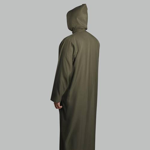 جلابية شتوية طاقيه (زيتي)