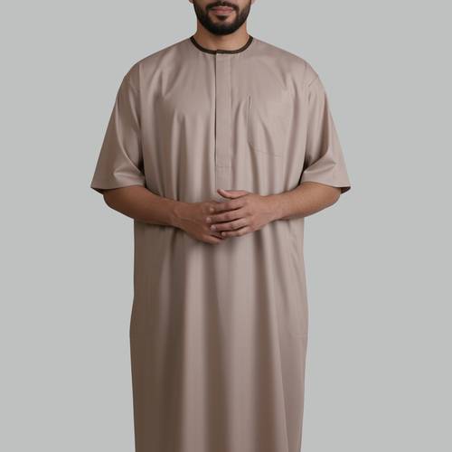 جلابية نوم مقاس خاص (بيج)
