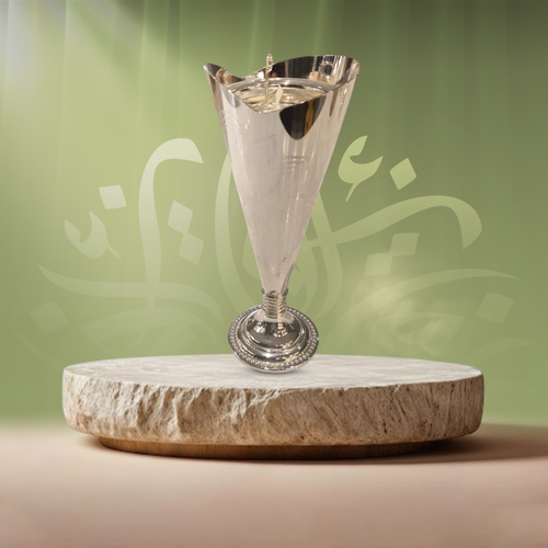 مبخرة فاخرة مصنوعة من المعدن المطلي بالفضي