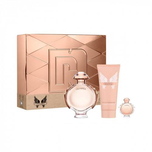 طقم باكو رايبان عطر اولمبيا أودي بيرفيوم ٨٠ مل  + عطر سكب ٦ مل + بودي لوشن ١٠٠ مل