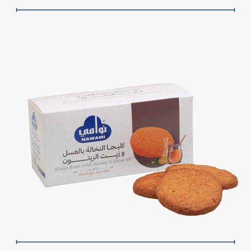 كليجا نخالة بالعسل وزيت الزيتون