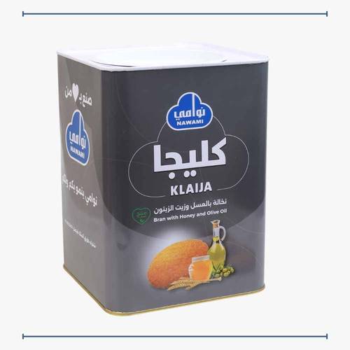 تنكة كليجا نخالة بالعسل وزيت الزيتون