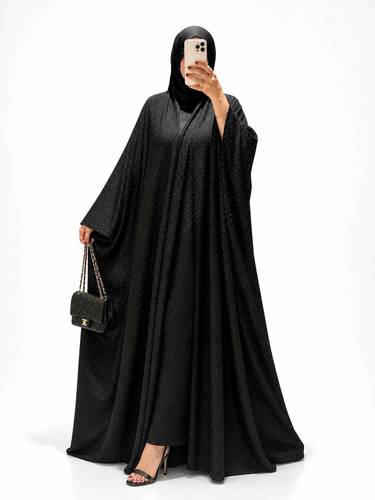 عبايه اسود بنثر كرستال