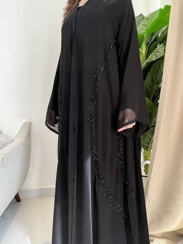 عباية شيفون شك اقواس